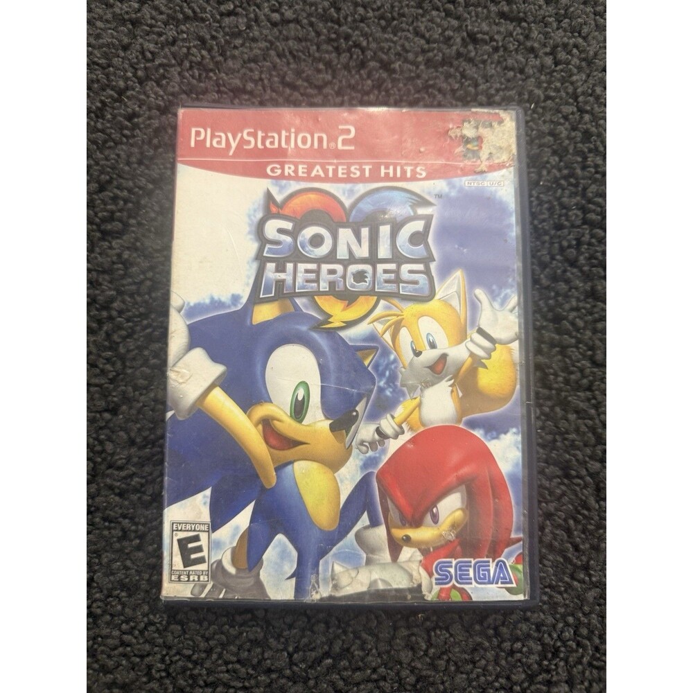 Sonic Heroes Greatest Hits (Sony PlayStation 2, 2005) With Book